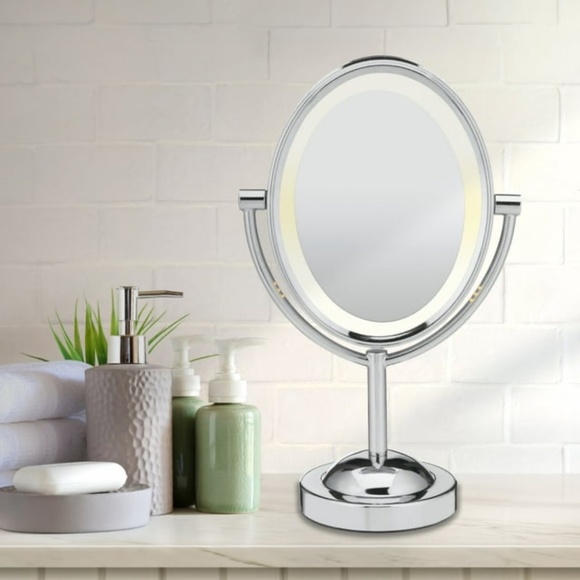 Conair Reflections Double-Sided Lighted Vanity Makeup Mirror, 1x/7x - Picture 5 of 5
